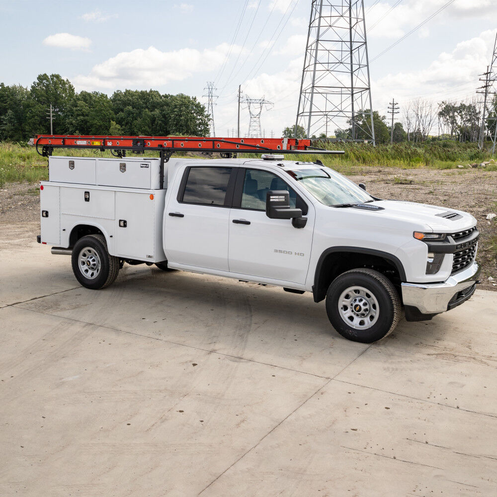 18x16x88 Inch White Steel Topsider Truck Box 1702890