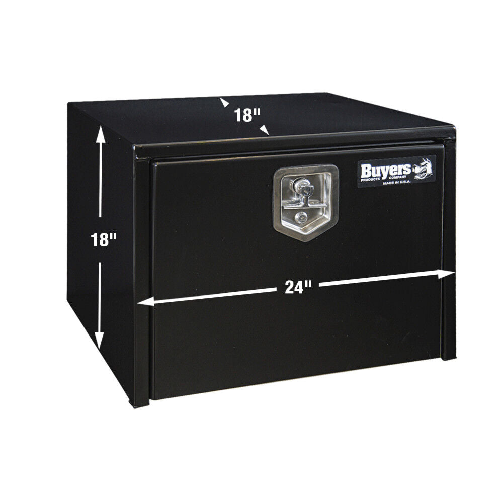 18x18x24 Inch Black Steel Underbody Truck Box 1702300