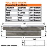 18x20x71 Inch Diamond Tread Aluminum Gull Wing Truck Box 1710410