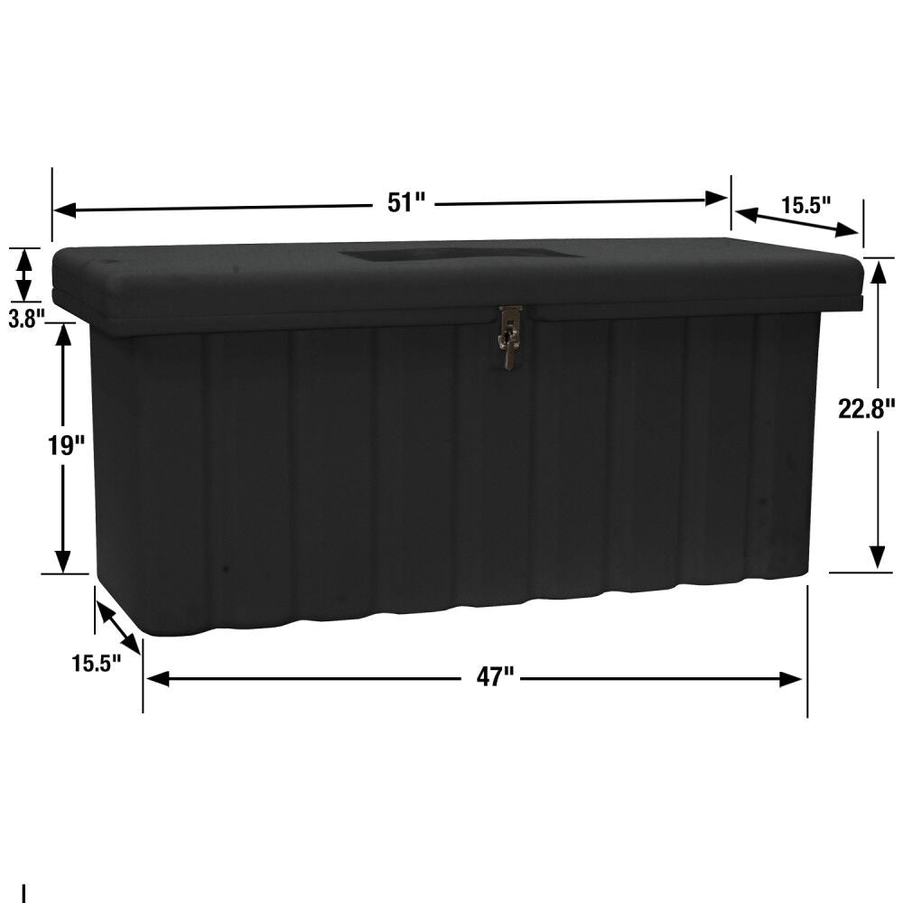 22.5Hx19Dx51W Inch Black Poly Multipurpose Chest 1712250