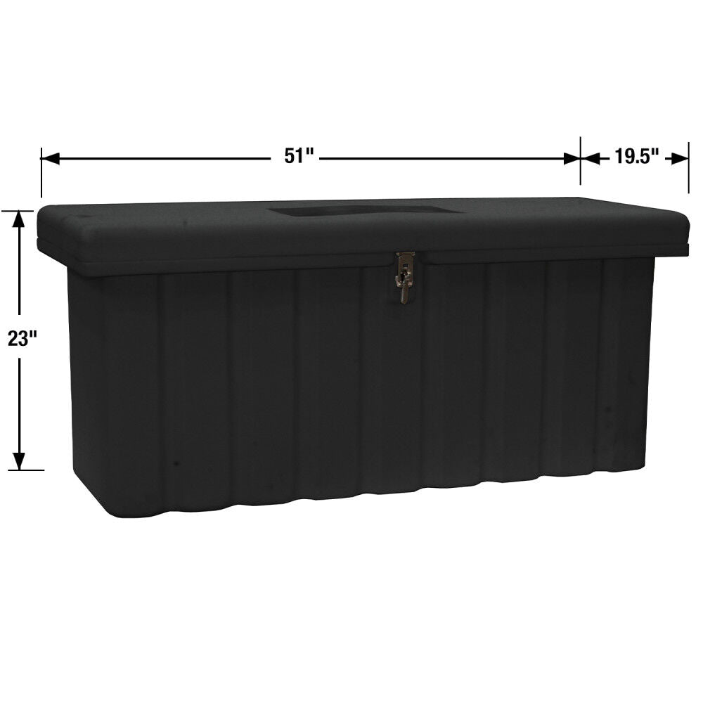 22.5Hx19Dx51W Inch Black Poly Multipurpose Chest 1712250