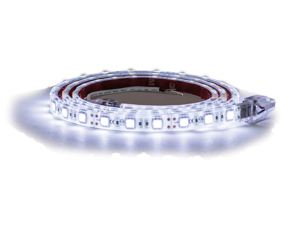 36 Inch 54-LED Strip Light with 3M Adhesive Back - Clear And Cool 5623755