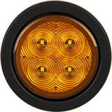 Products Company 4 Inch Round Recessed Strobe with Amber LEDs and Amber Lens SL42AO