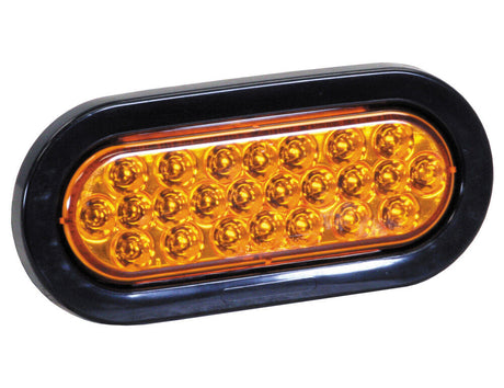 6 Inch Amber Oval Recessed Strobe Light with 24 LED SL65AO