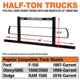 69 In KabGard Heavy-Duty Steel Pickup Truck Headache Rack Bundle 85104