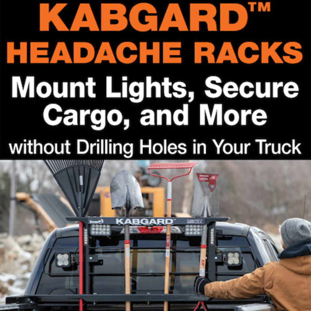 71 In KabGard Heavy-Duty Steel Pickup Truck Headache Rack Bundle 85204