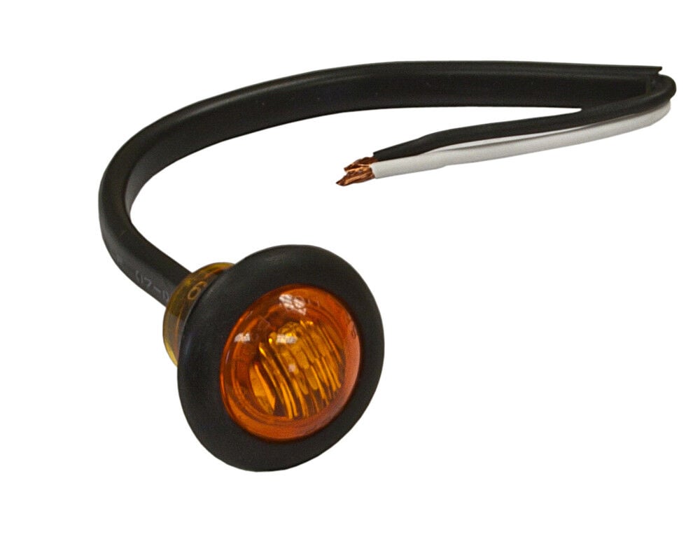 .75 Inch Round Marker Clearance Lights - 1 LED Amber 5627522