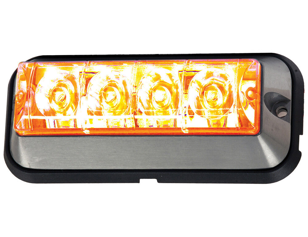 Amber Raised 5 Inch LED Strobe Light 8891004