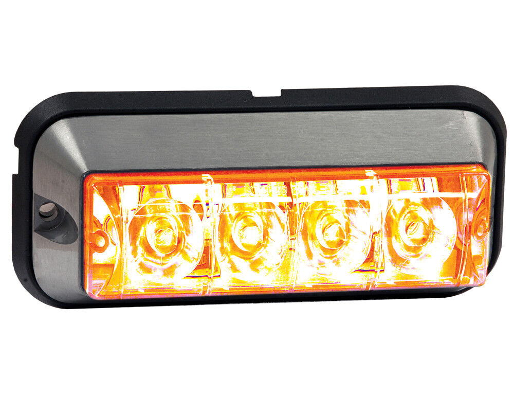 Amber Raised 5 Inch LED Strobe Light 8891004