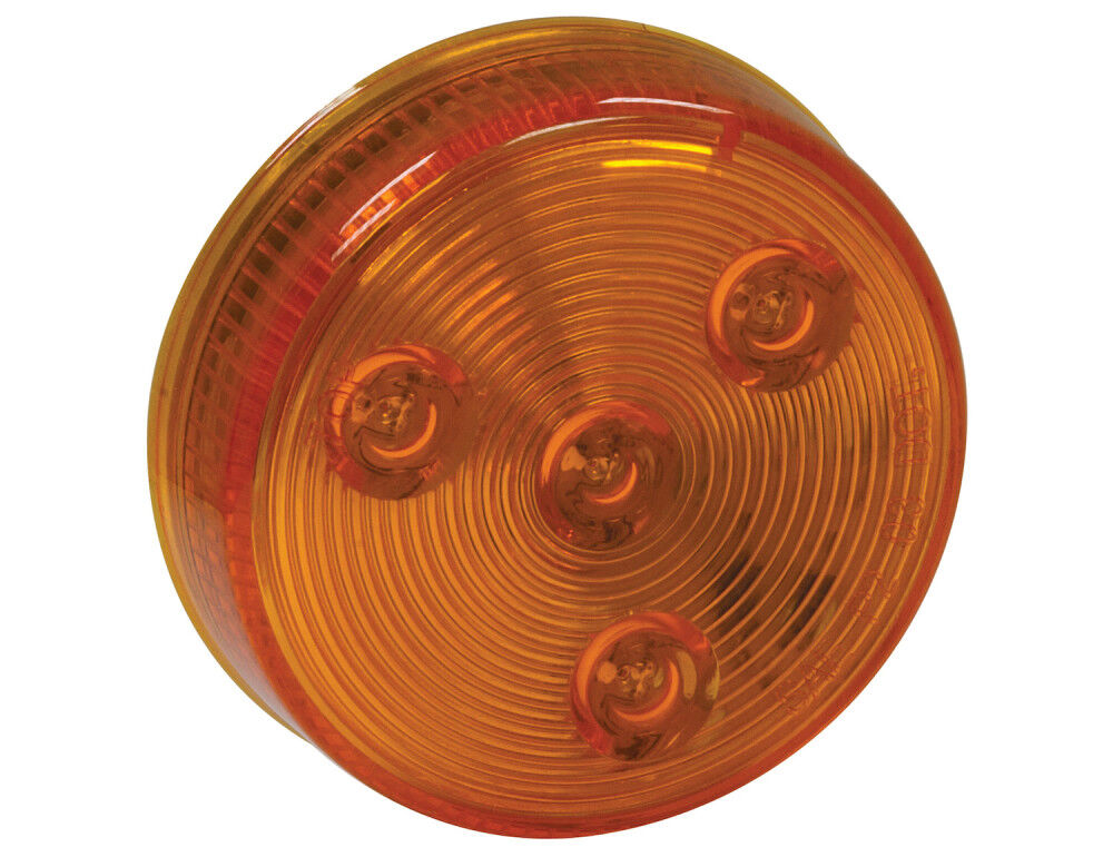 Bulk 2.5 Inch Amber Round Marker/Clearance Light with 4 LED 5622525