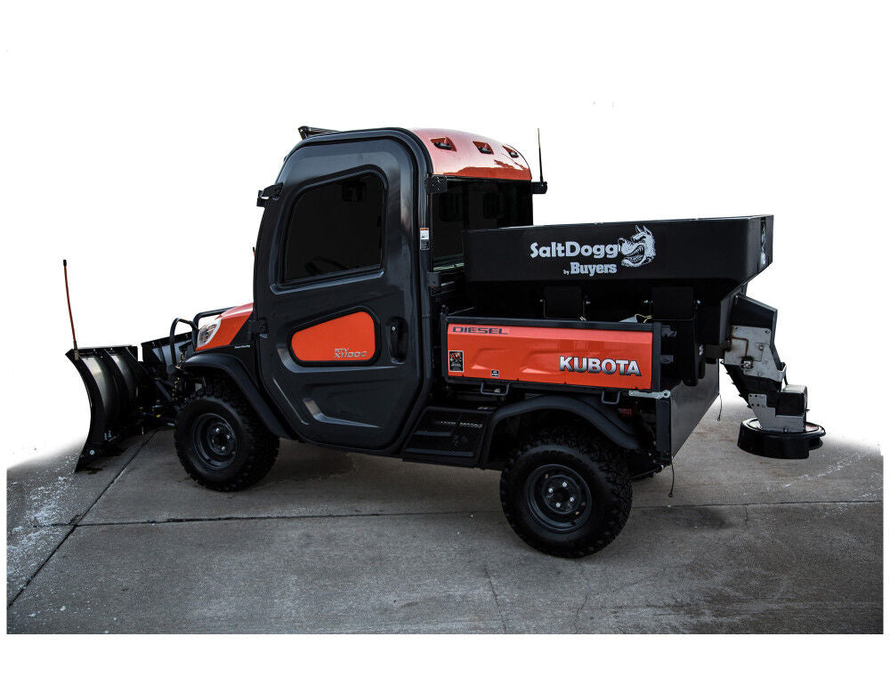 SaltDogg 0.75 Cubic Yard Electric Black Poly Hopper Spreader SHPE0750