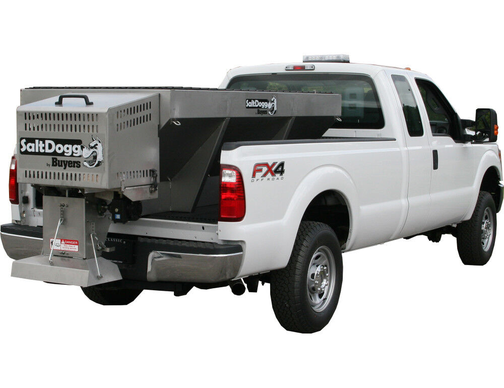 SaltDogg 8ft 2.0 Cubic Yard Gas Stainless Steel Hopper Spreader 1400050SS