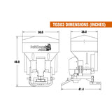 SaltDogg TGS03 8 Cubic Foot Tailgate Spreader TGS03