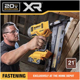 20V MAX XR Lithium-Ion Cordless Brushless 2-Speed 21° Plastic Collated Framing Nailer with 4.0Ah Battery and Charger