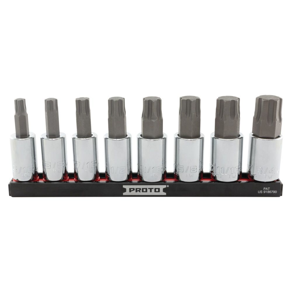 8 Piece 1/2 Drive HEX Socket Set SAE J5441R8SAE