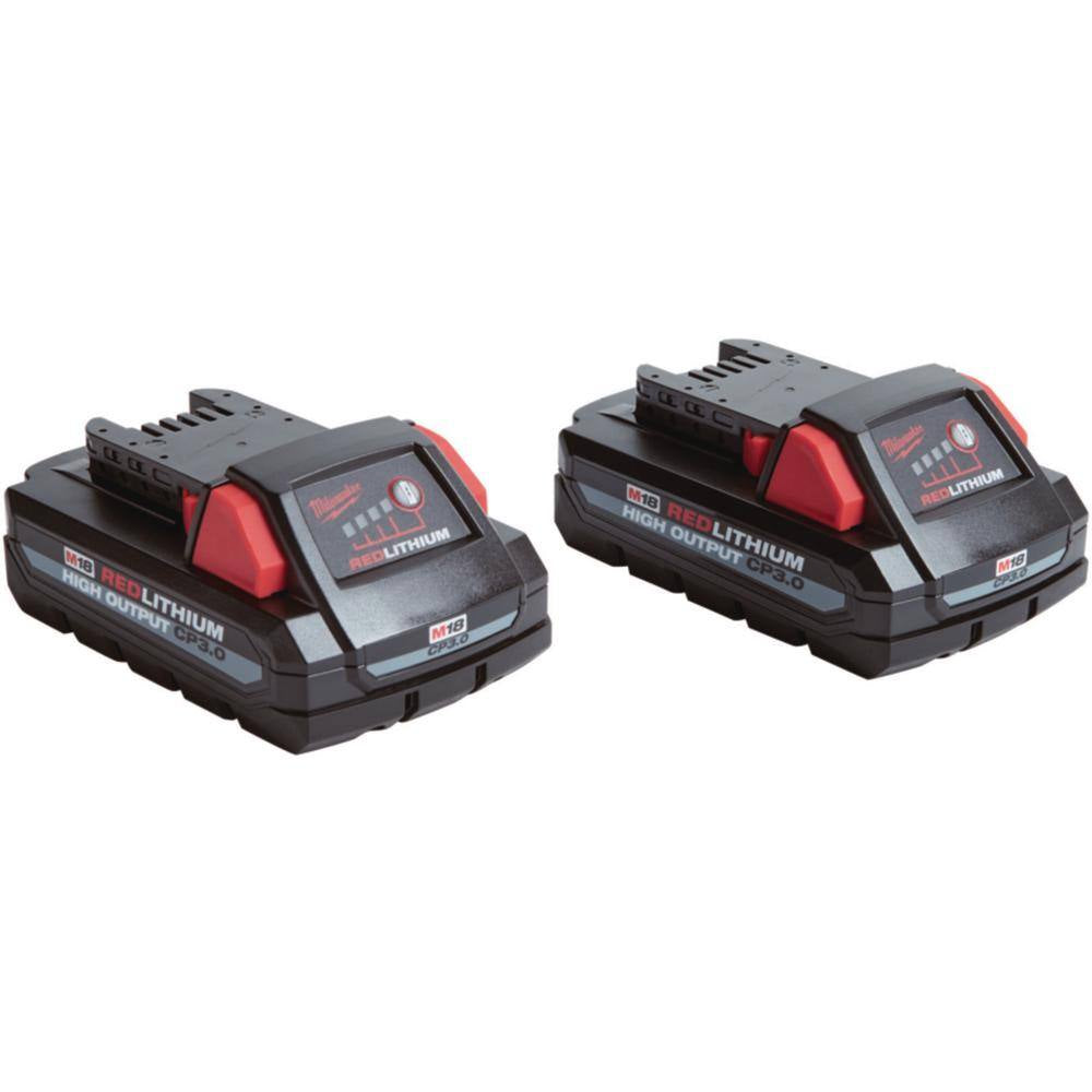 M18 18-Volt Lithium-Ion HIGH OUTPUT CP 3.0 Ah Battery Pack (2-Pack) W/9 In. 5 TPI AX Carbide Reciprocating Saw Blade