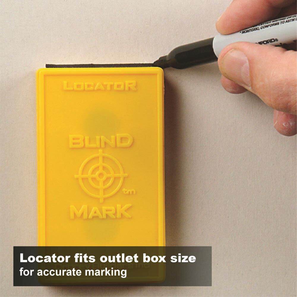 Blind Mark XT Magnetic Drywall Cutout Tool for Single and Multi-Gang Rectangular Electrical Boxes 8105