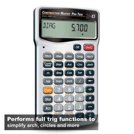 Industries CM Pro Trig Construction Math Calculator 4080