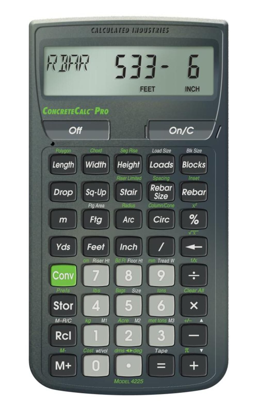 Concrete Construction Math Calculator 4225