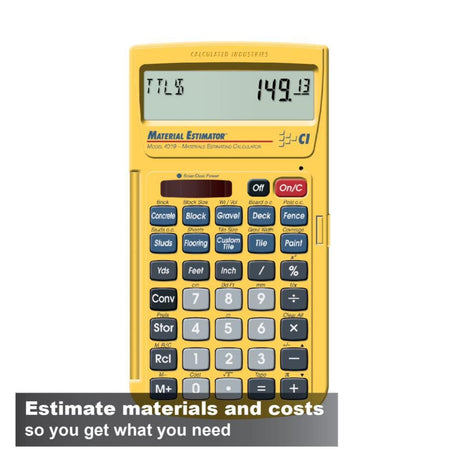 Industries Material Estimator Building Materials Estimating Calculator 4019