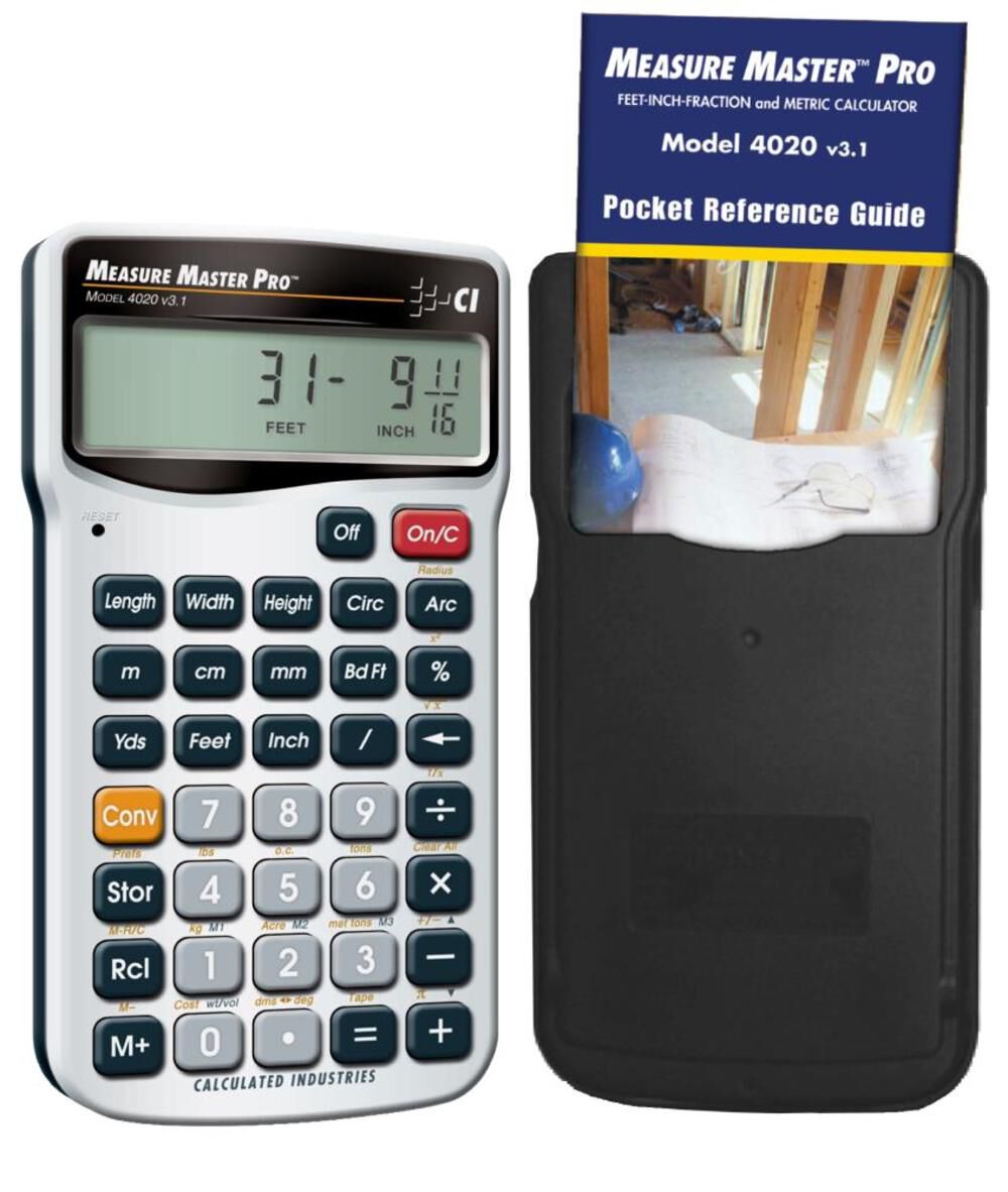 Measure Master Pro Feet-Inch-Fraction and Metric Calculator 4020