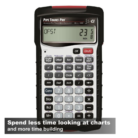 Industries Pipe Trades Pro Advanced Pipe Trades Math Calculator 4095