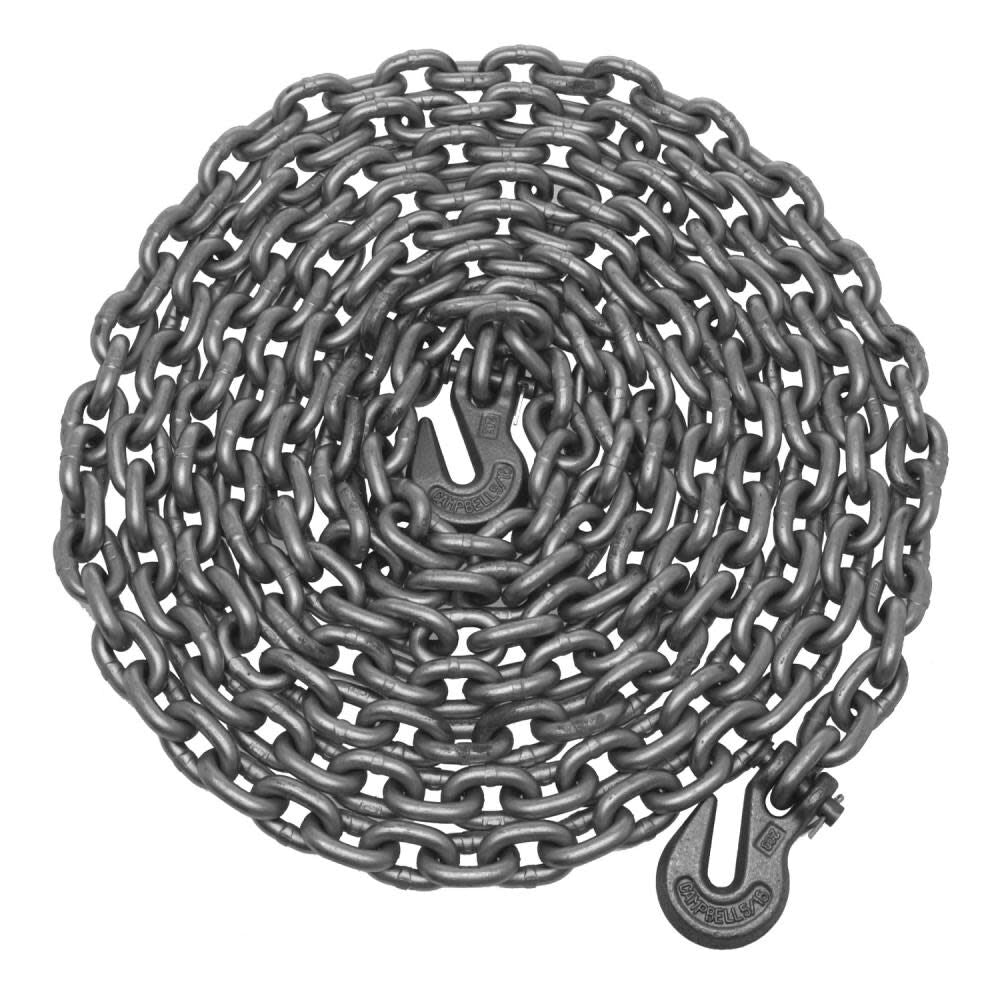 5/16 x 20 Ft. Tow Chain with Clevis Grab Hooks Each End 1 Per Bagin T0513578