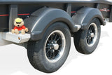 XRT 13-73 T 3470# Tandem Axle Utility Trailer with Brakes 14in Tires Mag Rims and Bi-fold Ramp 550-71251-00