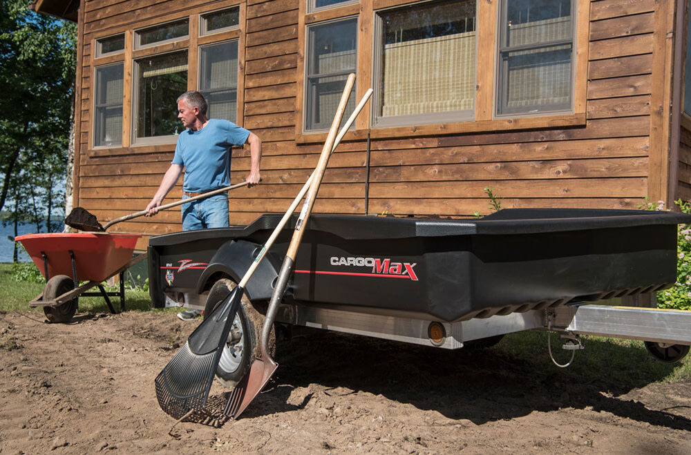 XRT 8-57 1800 lbs Utility Trailer with 12 in. Tires and Single Ramp 550-70006-01