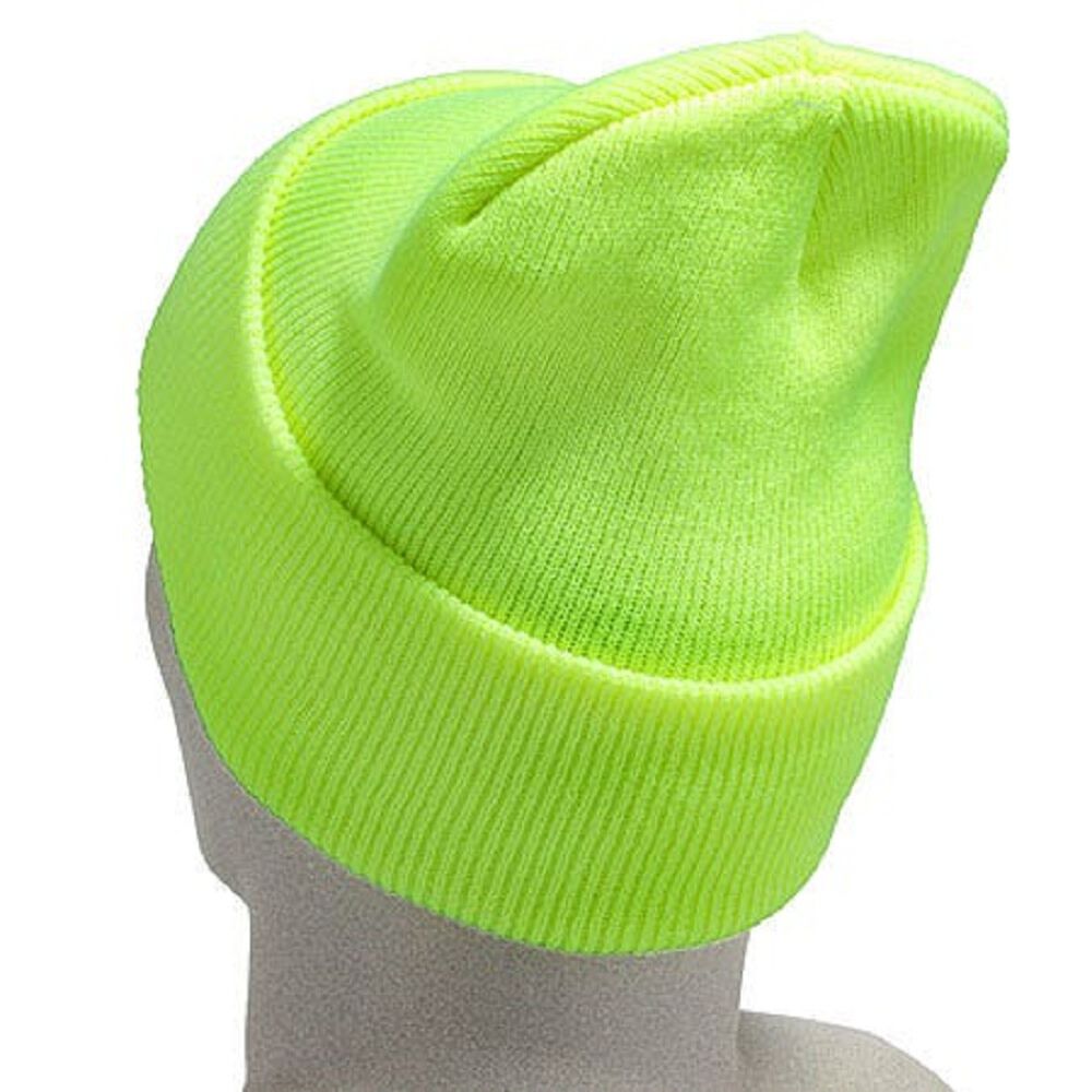 A18 Men's Acrylic One Size Bright Lime Watch Hat A18BLM