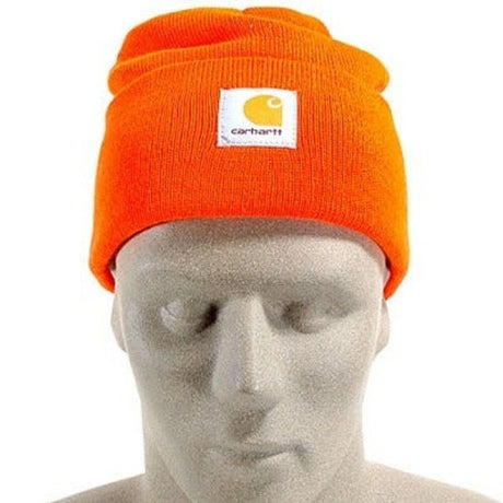 A18 Men's Acrylic One Size Bright Orange Watch Hat A18BOG