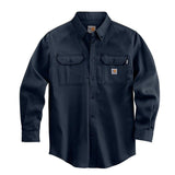 Men's FR Lightweight XL/Tall Dark Navy Twill Shirt FRS003DNY-XL-T