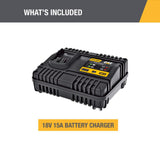 18V 1 FOR ALL Quick Charger 15 Amp DXC15