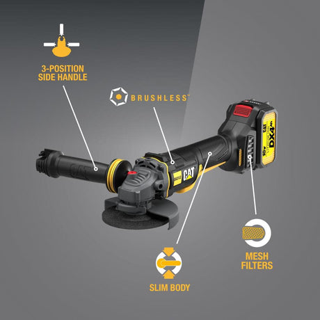 18V 4.5 in Cordless Angle Grinder With Brushless Motor (Bare Tool) DX312B