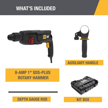 8-Amp 1 in Corded SDS-Plus Rotary Hammer Drill DX26U