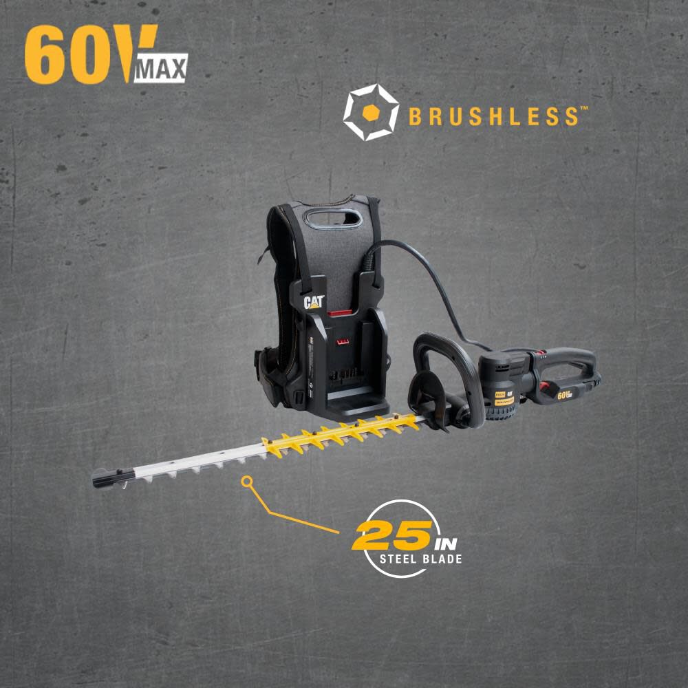 DG620.9 60V 25in Brushless 2-Speed Backpack Hedge Trimmer (Bare Tool) DG620.9