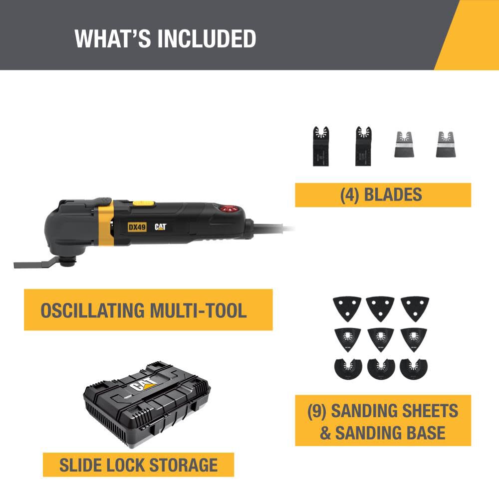 Oscillating Multi-Tool 3.5 AMP Corded DX49U