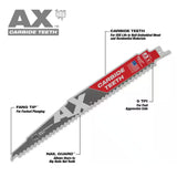 M18 18-Volt Lithium-Ion HIGH OUTPUT CP 3.0 Ah Battery Pack (2-Pack) W/9 In. 5 TPI AX Carbide Reciprocating Saw Blade