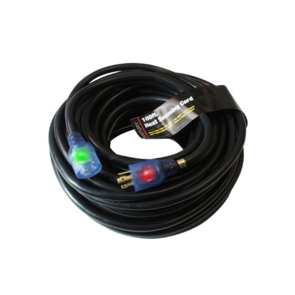 100 ft 10/3 SJTW Black Heat Seaming Extension Cord D12110100