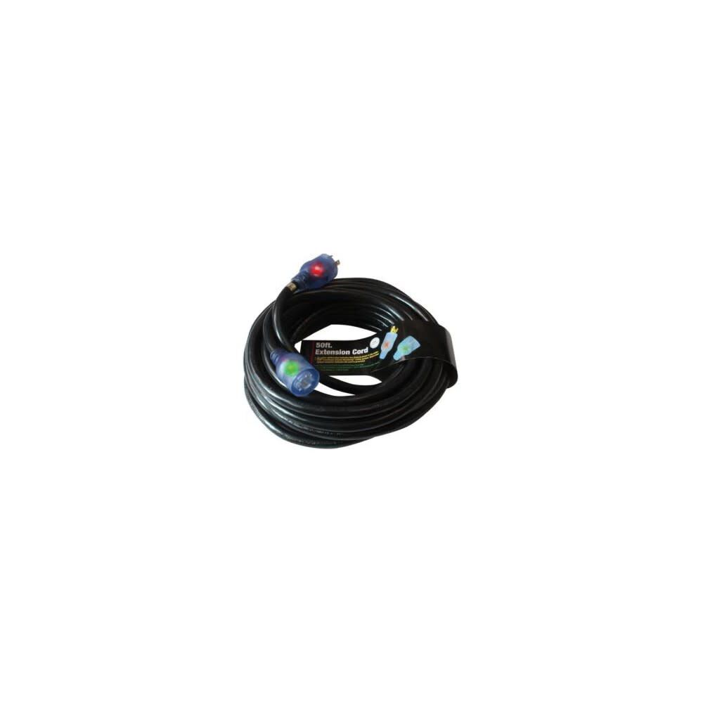 50 ft 10/4 SJTW Black Power Transfer Generator Cord D13011050