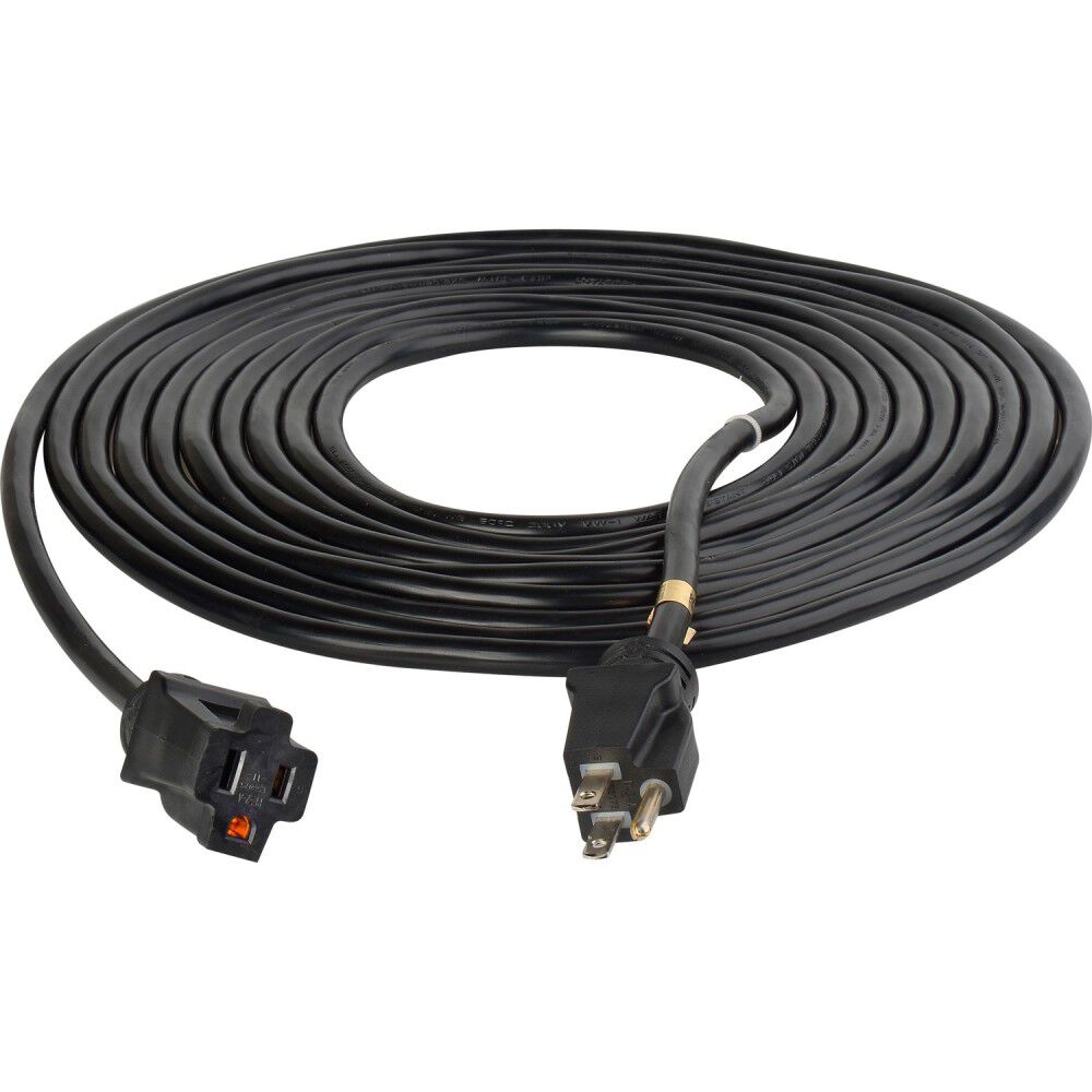 Pro Classic 100 ft 12/3 SJTW Black Non-Lighted Extension Cord D16624100