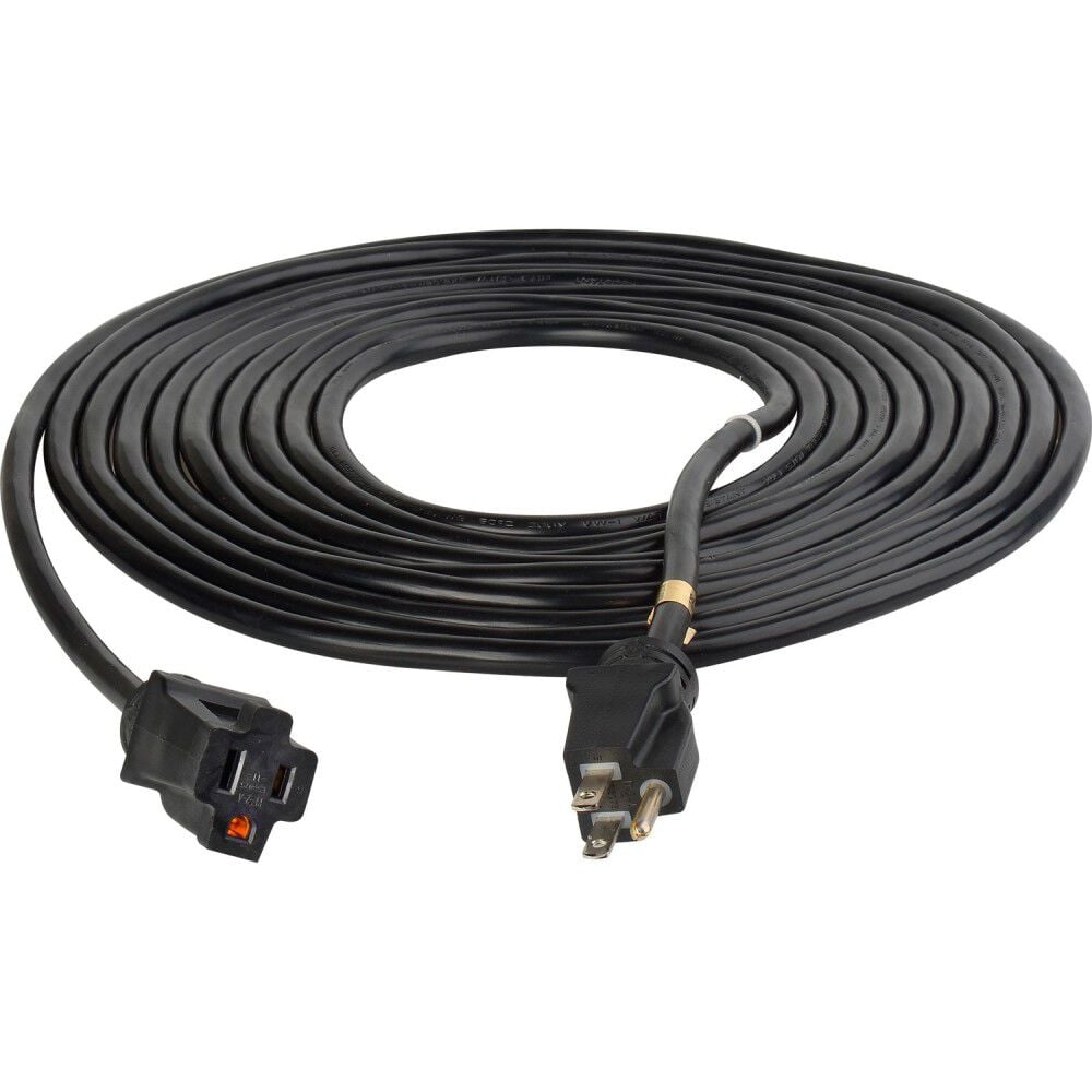 Pro Classic 50 ft 12/3 SJTW Black Non-Lighted Extension Cord D16624050