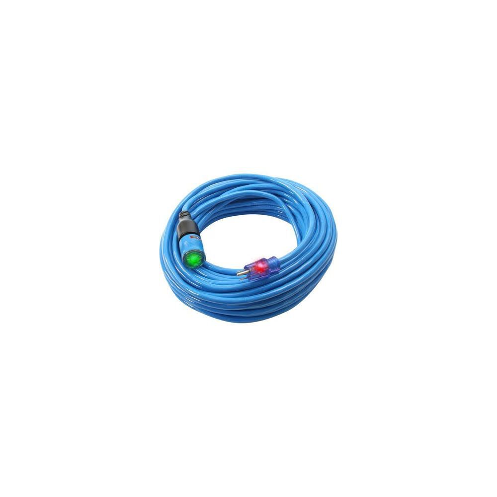 Sub Zero 50 ft 12/3 SJEOW Blue Coldweather Extension Cords D16821050