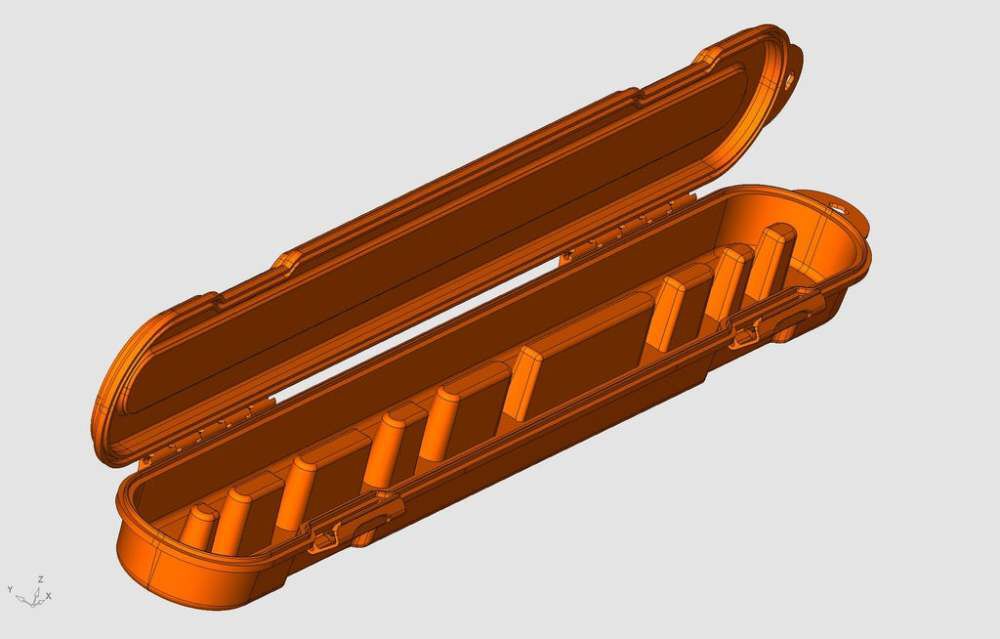 Chainsaw Chain Storage Case Orange 2102