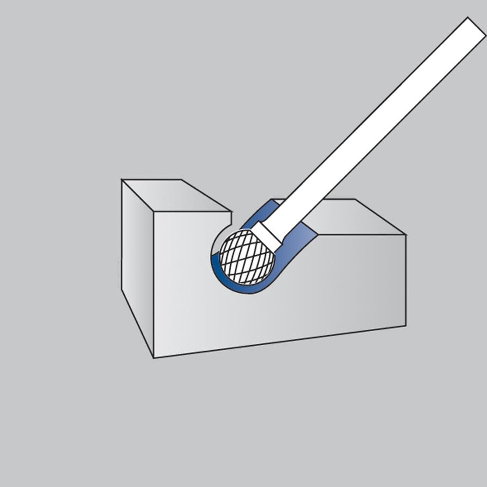 SD1 Double Cut TIN Carbide Bur SD1-IPAC