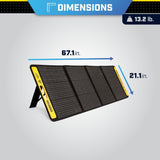 120-Watt Portable Foldable Solar Panels with Extension Cable and Kickstand 201246