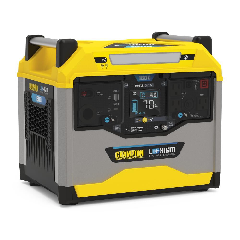 1638 Watt Hour 3200/1600W Power Station Lithium Ion Battery Solar Generator Portable 100594