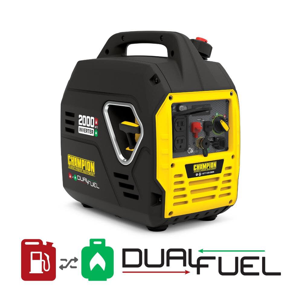 2000-Watt Ultralight Portable Dual Fuel Inverter Generator 200959