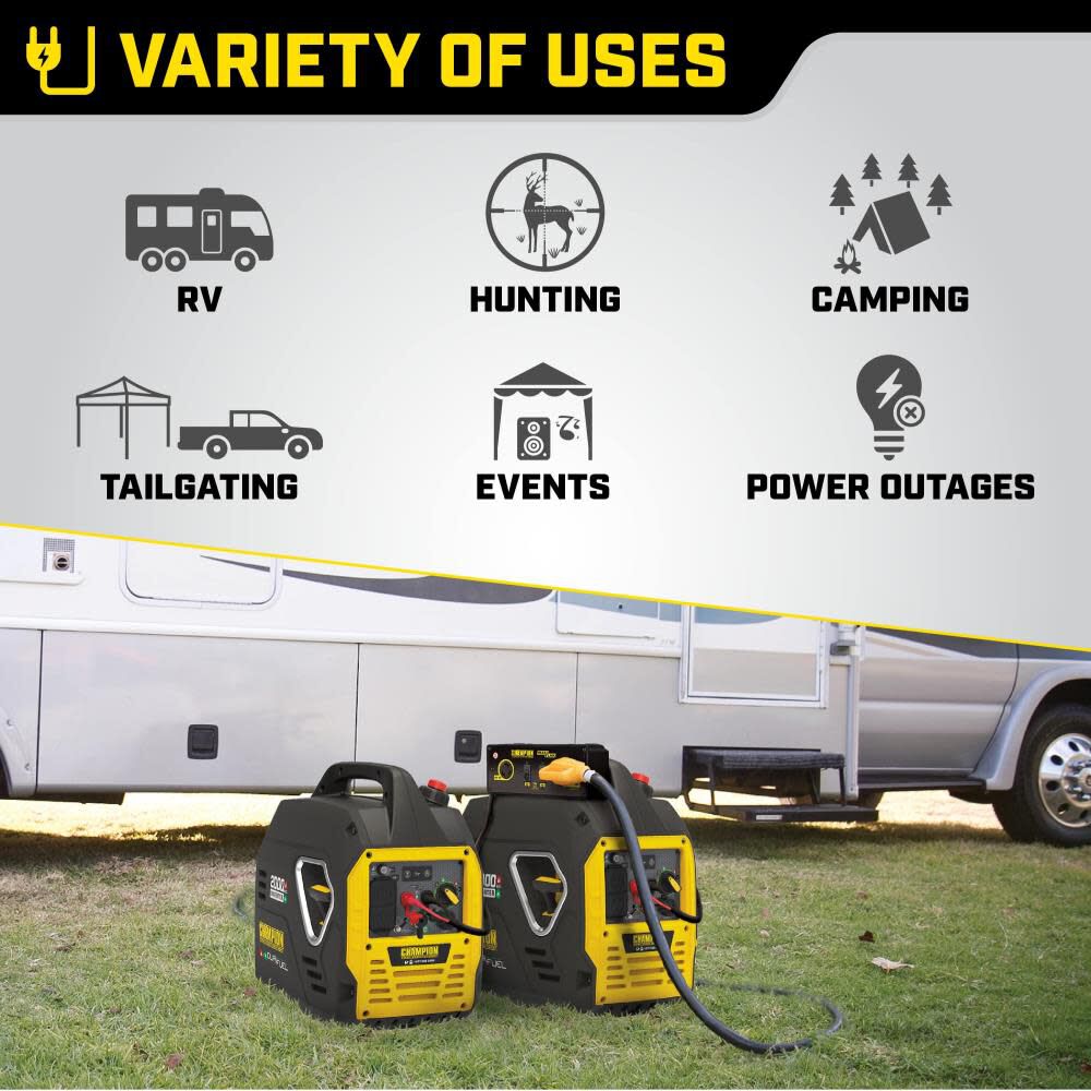 2000-Watt Ultralight Portable Dual Fuel Inverter Generator 200959