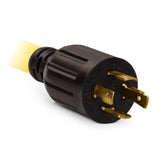 25 ft Generator Extension Cord 30-Amp 125/250-Volt Duplex-Style with Circuit Breakers L14-30P to Four 5-20R 48043